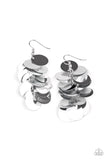 Now You Sequin It - Silver Earrings - Paparazzi Accessories