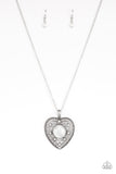 One Heart - White Necklace - Paparazzi Accessories
