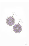 PINWHEEL and Deal - Purple Earrings - Paparazzi Accessories