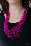Peacefully Pacific - Pink Necklace - Paparazzi Accessories