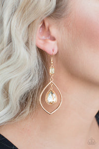 Priceless - Gold Earrings - Paparazzi Accessories