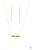 Raising My Tribe - Gold Necklace - Paparazzi Accessories