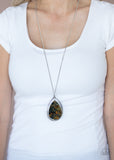 Retrograde Radiance - Multi Brown Necklace - Paparazzi Accessories