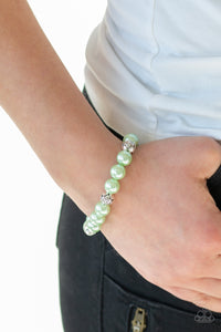 Rosy Radiance - Green Bracelet - Paparazzi Accessories