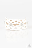 Runaway Radiance - White Bracelet - Paparazzi Accessories