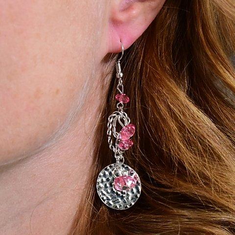 Seaside Catch - Pink Earrings - Paparazzi Accessories