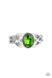 Shimmer Splash - Green Ring - Paparazzi Accessories
