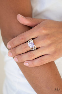 Shimmer Splash - Purple Ring - Paparazzi Accessories