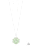 Spin Your PINWHEELS - Green Necklace - Paparazzi Accessories