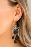 Stone Bliss - Black Earrings - Paparazzi Accessories