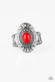 Stone Fox - Red Ring - Paparazzi Accessories