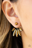 Stunningly Striking - Brass Earrings - Paparazzi Accessories