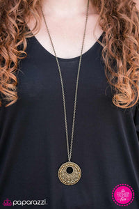 Summer Dusk - Brass Necklace - Paparazzi Accessories