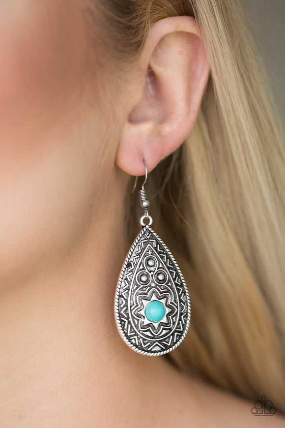 Summer Sol - Blue Earrings - Paparazzi Accessories