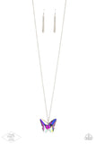 The Social Butterfly Effect - Multi Iridescent Necklace - Paparazzi Accessories