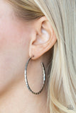 Totally Throwback - Silver Earrings - Paparazzi Accessories