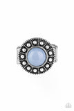 Treasure Chest Shimmer - Blue Ring - Paparazzi Accessories
