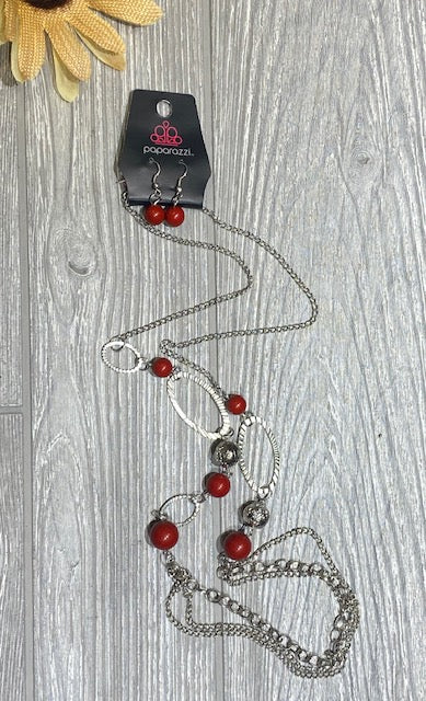 Vintage Red Necklace
