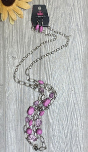 Vintage Purple Necklace