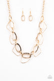 Very Avant-Garde - Gold Necklace - Paparazzi Accessories