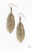 We GATHERER Together - Brass Earrings - Paparazzi Accessories