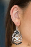 Western Wonder - Black Earrings - Paparazzi Accessories