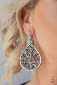 Whimsy Dreams - Pink Earrings - Paparazzi Accessories