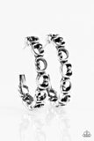 A Big Flirt - Silver Earrings - Paparazzi Accessories Earrings Bedazzle Me Pretty Mobile Fashion Boutique