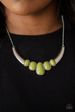 A BULL House - Green Necklace - Paparazzi Accessories Necklace Bedazzle Me Pretty Mobile Fashion Boutique