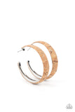 A CORK In The Road - Silver Earrings - Paparazzi Accessories Earrings Bedazzle Me Pretty Mobile Fashion Boutique