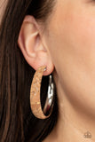 A CORK In The Road - Silver Earrings - Paparazzi Accessories Earrings Bedazzle Me Pretty Mobile Fashion Boutique