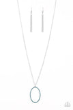 A Dazzling Distraction - Blue Necklace - Paparazzi Accessories Necklace Bedazzle Me Pretty Mobile Fashion Boutique
