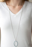A Dazzling Distraction - Blue Necklace - Paparazzi Accessories Necklace Bedazzle Me Pretty Mobile Fashion Boutique