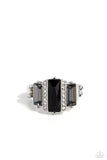 A GLITZY Verdict - Black Ring - Paparazzi Accessories Ring Bedazzle Me Pretty Mobile Fashion Boutique