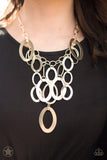 A Golden Spell - Gold Necklace - Paparazzi Accessories Necklace Bedazzle Me Pretty Mobile Fashion Boutique