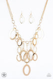 A Golden Spell - Gold Necklace - Paparazzi Accessories Necklace Bedazzle Me Pretty Mobile Fashion Boutique