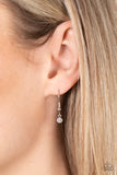 A Guiding SOCIALITE - White Necklace - Paparazzi Accessories Necklace Bedazzle Me Pretty Mobile Fashion Boutique