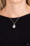 A Guiding SOCIALITE - White Necklace - Paparazzi Accessories Necklace Bedazzle Me Pretty Mobile Fashion Boutique
