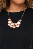 A Hard LUXE Story - Copper Necklace - Paparazzi Accessories Necklace Bedazzle Me Pretty Mobile Fashion Boutique