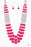 A La Vogue - Pink Necklace - Paparazzi Accessories Necklace Bedazzle Me Pretty Mobile Fashion Boutique