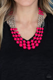 A La Vogue - Pink Necklace - Paparazzi Accessories Necklace Bedazzle Me Pretty Mobile Fashion Boutique