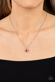 A Little Lovestruck - Red Necklace - Paparazzi Accessories Necklace Bedazzle Me Pretty Mobile Fashion Boutique
