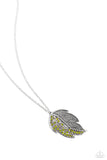 A Mid-AUTUMN Nights Dream - Green Necklace - Paparazzi Accessories Necklace Bedazzle Me Pretty Mobile Fashion Boutique