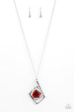 A MODERN Citizen - Red Necklace - Paparazzi Accessories Necklace Bedazzle Me Pretty Mobile Fashion Boutique
