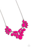 A Passing FAN-cy - Pink Necklace - Paparazzi Accessories Necklace Bedazzle Me Pretty Mobile Fashion Boutique