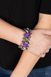 A Perfect TENACIOUS - Purple Bracelet - Paparazzi Accessories Bracelet Bedazzle Me Pretty Mobile Fashion Boutique