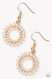 A Proper Lady - Gold Earrings - Paparazzi Accessories Earrings Bedazzle Me Pretty Mobile Fashion Boutique