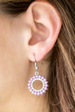 A Proper Lady - Purple Earrings - Paparazzi Accessories Earrings Bedazzle Me Pretty Mobile Fashion Boutique
