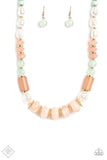 A SHEEN Slate - Multi Necklace - Paparazzi Accessories Necklace Bedazzle Me Pretty Mobile Fashion Boutique