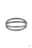 A Show of FIERCE - Black Bracelet - Paparazzi Accessories Bracelet Bedazzle Me Pretty Mobile Fashion Boutique